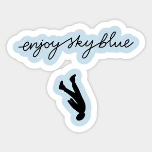 Enjoy Sky Blue Sticker